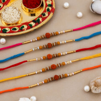 Sacred Rudraksh rakhi combo